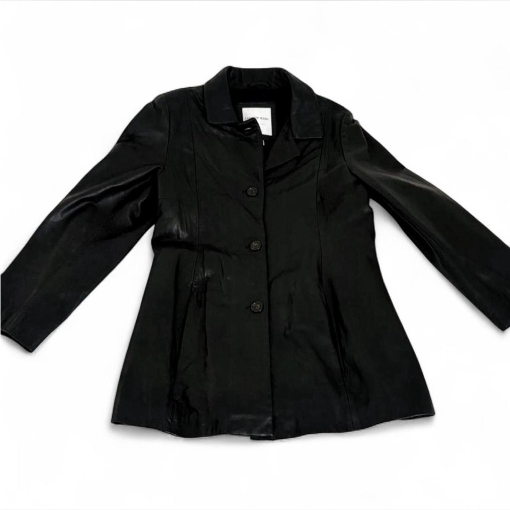 Black leather jacket